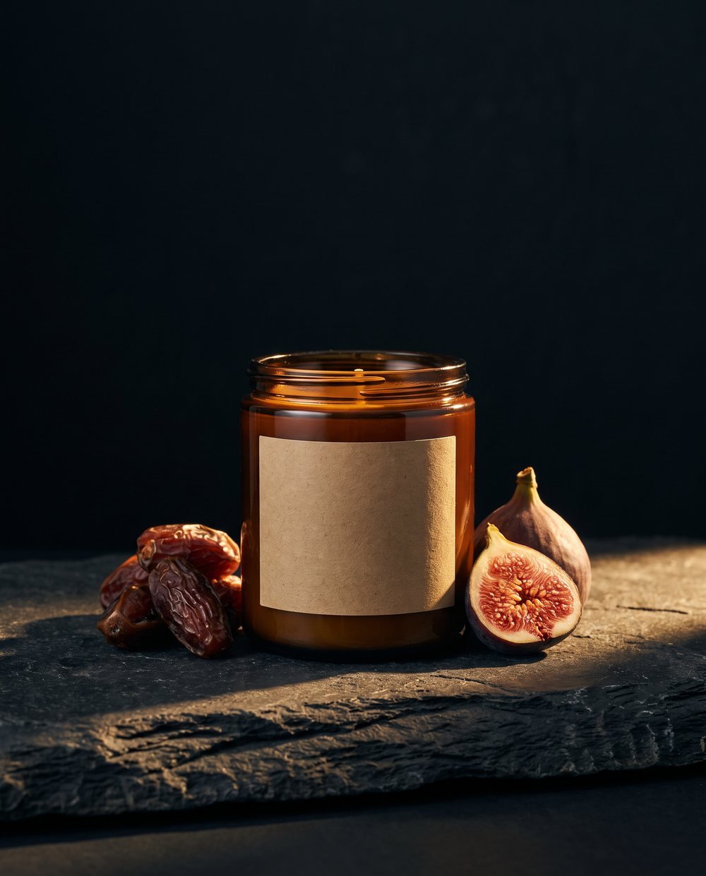 A Shamaa candle mid-pour in the Doha studio